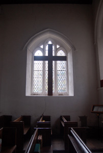 View of the north aisle east window February 2010